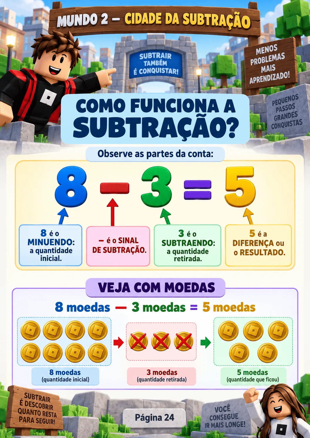 Página real 4 do Missão Matemática Roblox